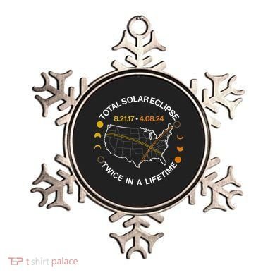 Total Solar Eclipse Twice In A Lifetime Aug 21 2017 April 08 2024 Ornament