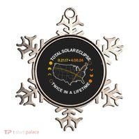 Total Solar Eclipse Twice In A Lifetime Aug 21 2017 April 08 2024 Ornament thumb 0