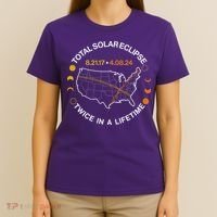Total Solar Eclipse Twice In A Lifetime Aug 21 2017 April 08 2024 T-Shirt thumb 4