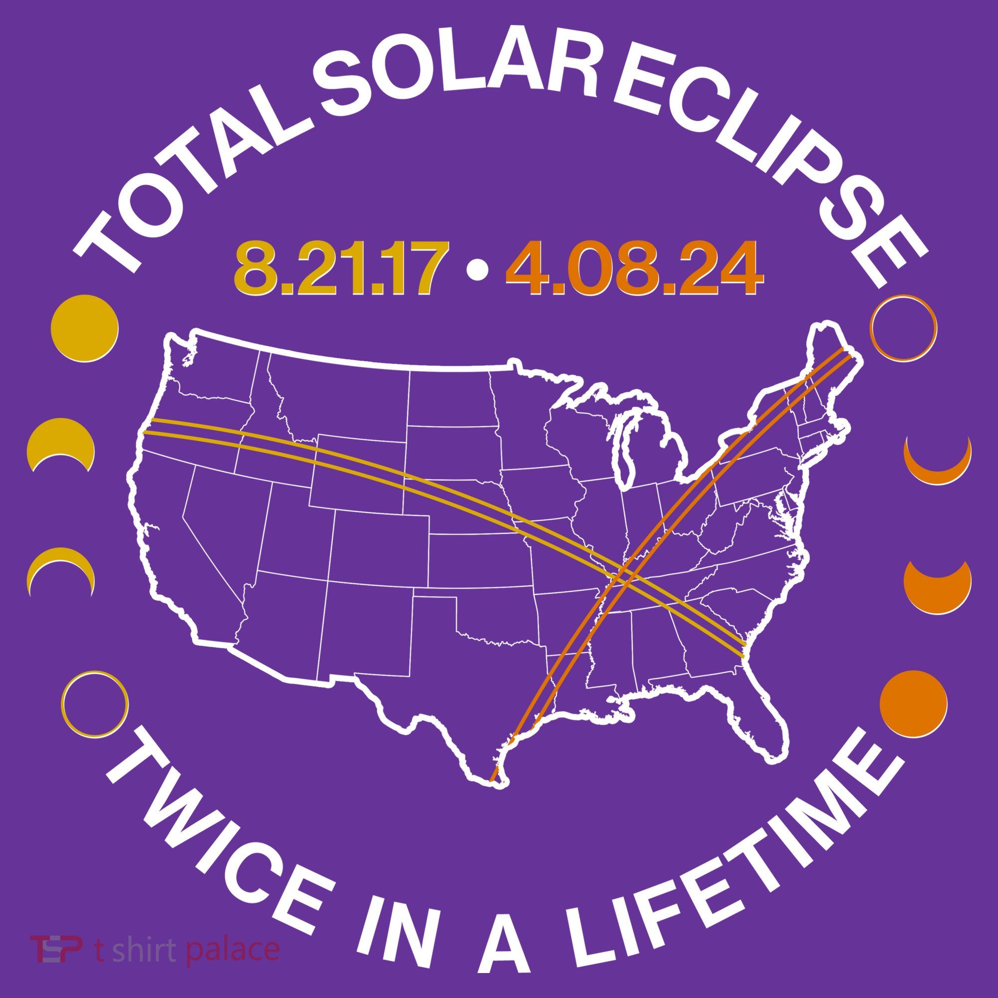 Total Solar Eclipse Twice In A Lifetime Aug 21 2017 April 08 2024 Baby Bodysuit