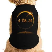 Total Solar Eclipse April 8 2024 Doggie Tank thumb 0