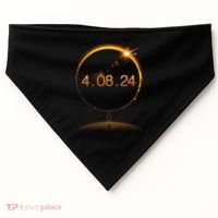 Total Solar Eclipse April 8 2024 USA-Made Doggie Bandana thumb 0