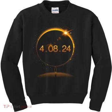 Total Solar Eclipse April 8 2024 Kids Sweatshirt