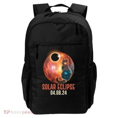 Total Solar Eclipse Galaxy Space Cat Backpack