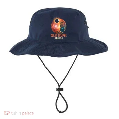 Total Solar Eclipse Galaxy Space Cat Bucket Hat