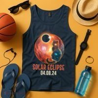 Total Solar Eclipse Galaxy Space Cat Tank Top thumb 4