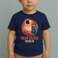 Total Solar Eclipse Galaxy Space Cat Toddler T-Shirt thumb 2