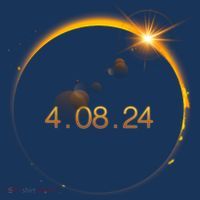 Total Solar Eclipse April 8 2024 USA-Made Doggie Bandana thumb 2