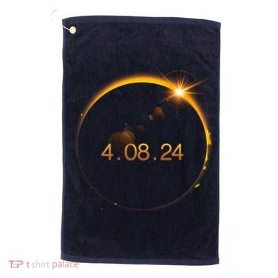 Total Solar Eclipse April 8 2024 Golf Towel