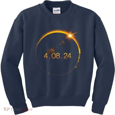Total Solar Eclipse April 8 2024 Kids Sweatshirt