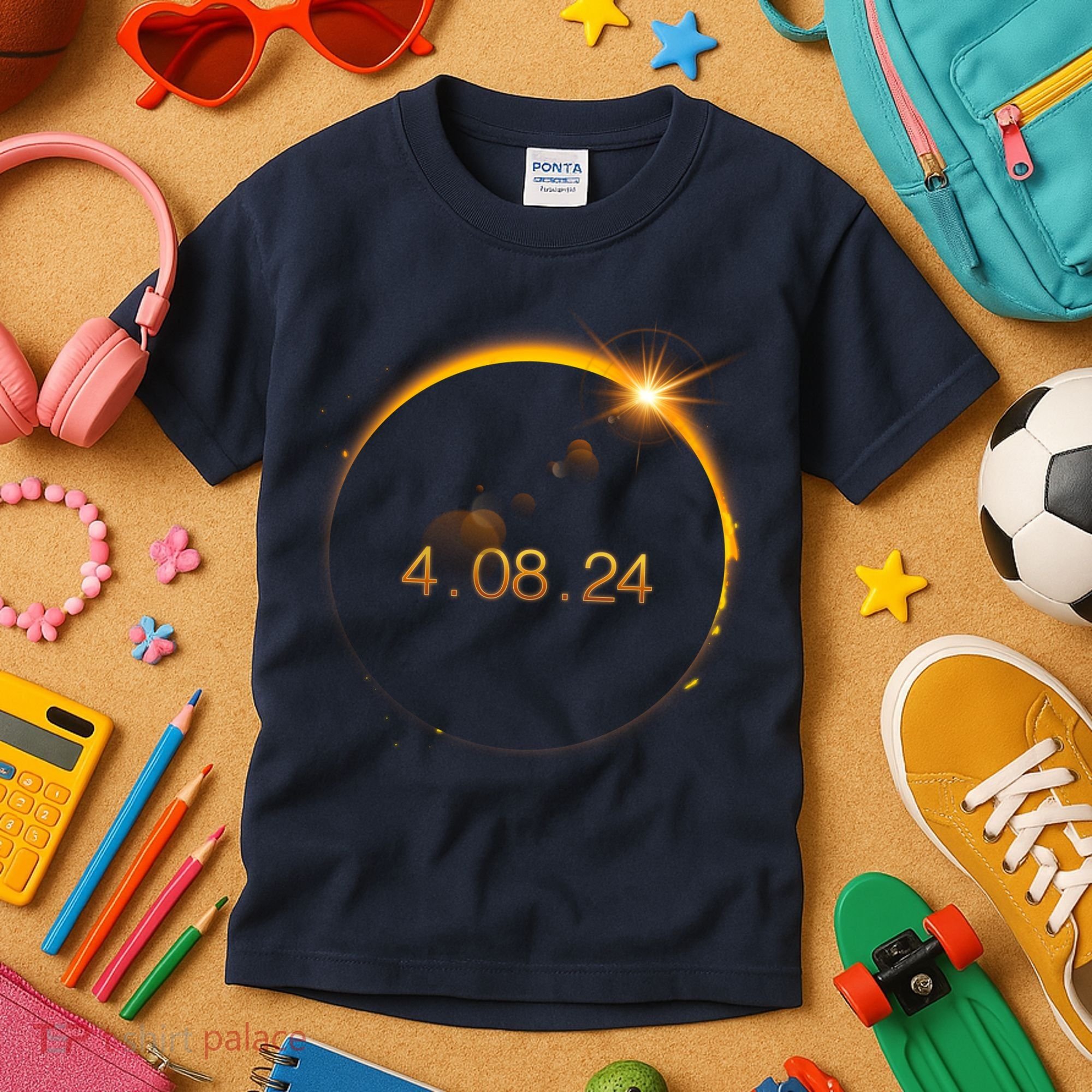 Total Solar Eclipse April 8 2024 Kids T-Shirt