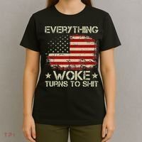 Trump Supporter Everything Woke Turns To Shit Political T-Shirt thumb 4