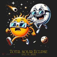 Total solar Eclipse 842024 Sun Flees Moon Eclipse Chase Women's Sweatshirt thumb 2