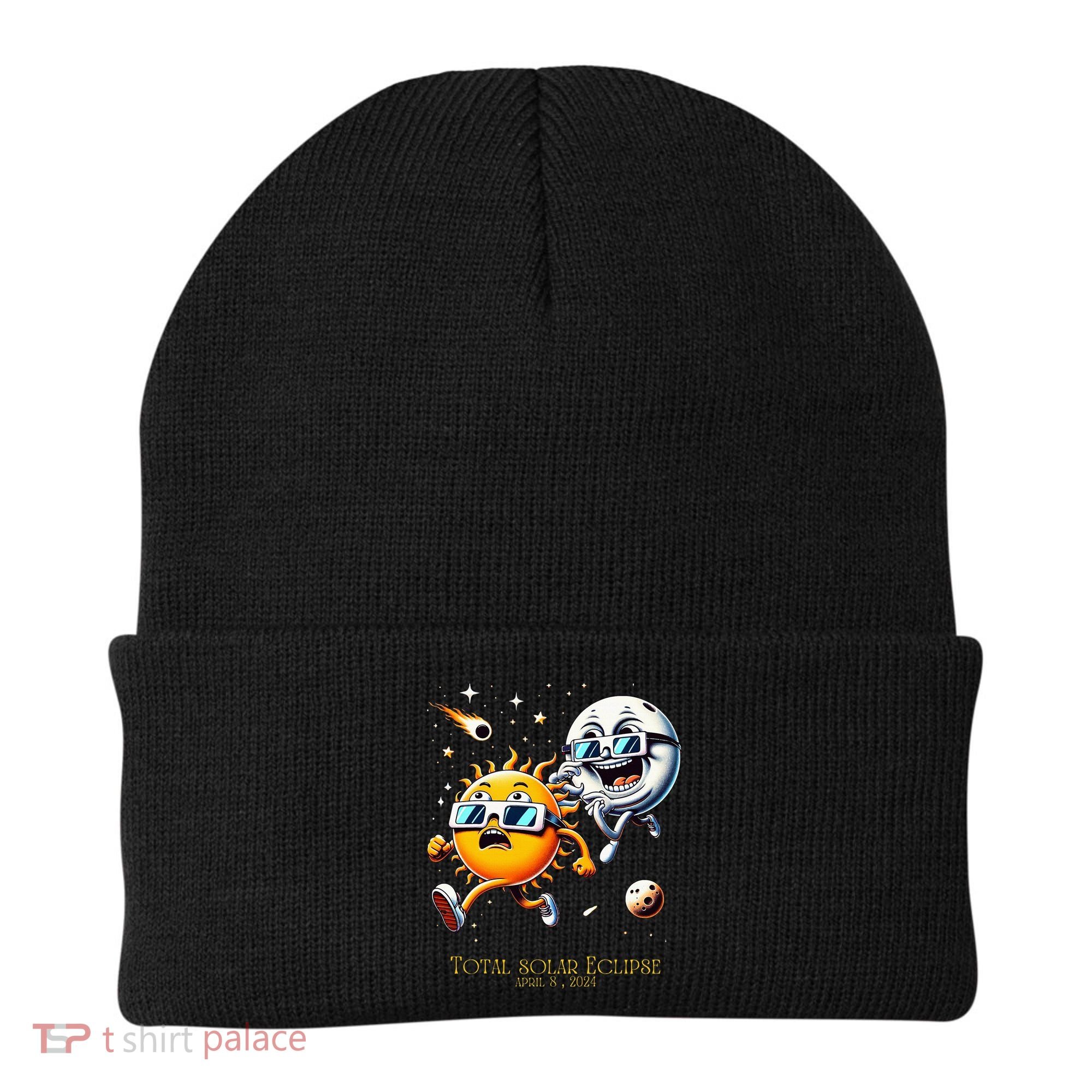 Total solar Eclipse 842024 Sun Flees Moon Eclipse Chase Beanie