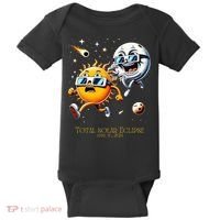 Total solar Eclipse 842024 Sun Flees Moon Eclipse Chase Baby Bodysuit thumb 0