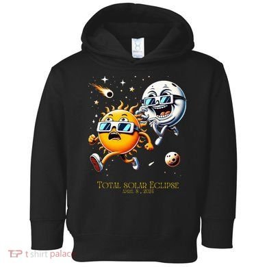 Total solar Eclipse 842024 Sun Flees Moon Eclipse Chase Toddler Hoodie