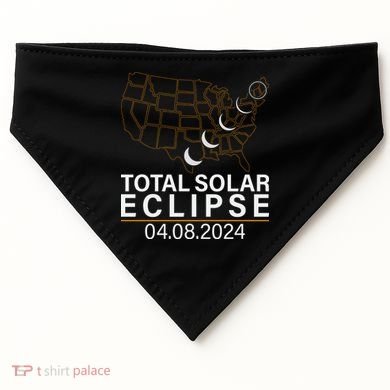Total Solar Eclipse USA-Made Doggie Bandana