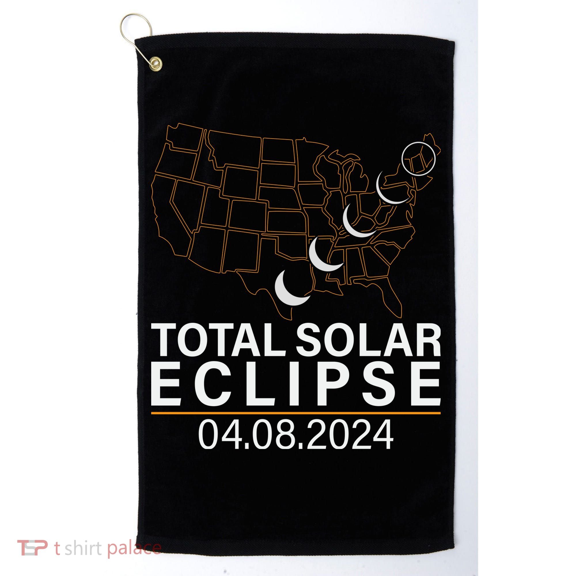 Total Solar Eclipse Golf Towel