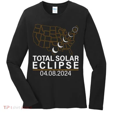 Total Solar Eclipse Women's Long Sleeve Shirt