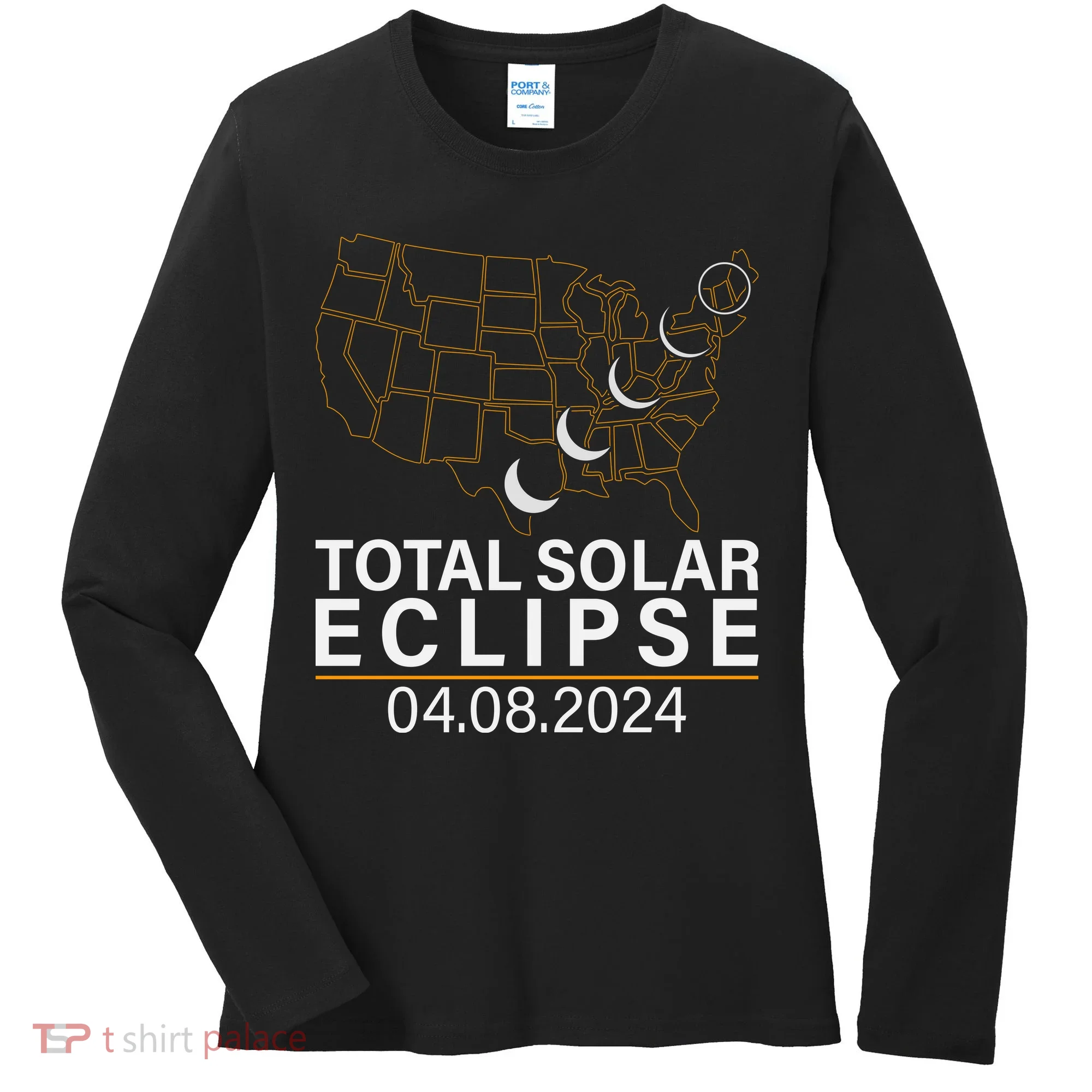 Total Solar Eclipse Women's Long Sleeve Shirt