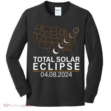 Total Solar Eclipse Kids Long Sleeve Shirt