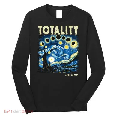 Totality Solar Eclipse 2024 Long Sleeve Shirt