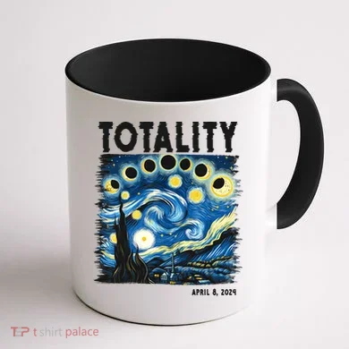 Totality Solar Eclipse 2024 Coffee Mug back