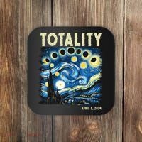 Totality Solar Eclipse 2024 Coaster thumb 0