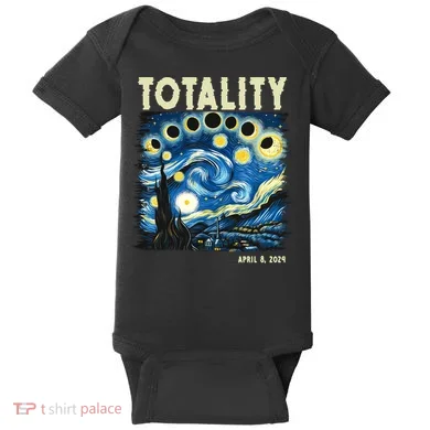 Totality Solar Eclipse 2024 Baby Bodysuit