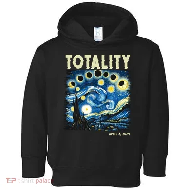 Totality Solar Eclipse 2024 Toddler Hoodie