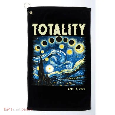 Totality Solar Eclipse 2024 Golf Towel