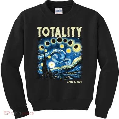 Totality Solar Eclipse 2024 Kids Sweatshirt