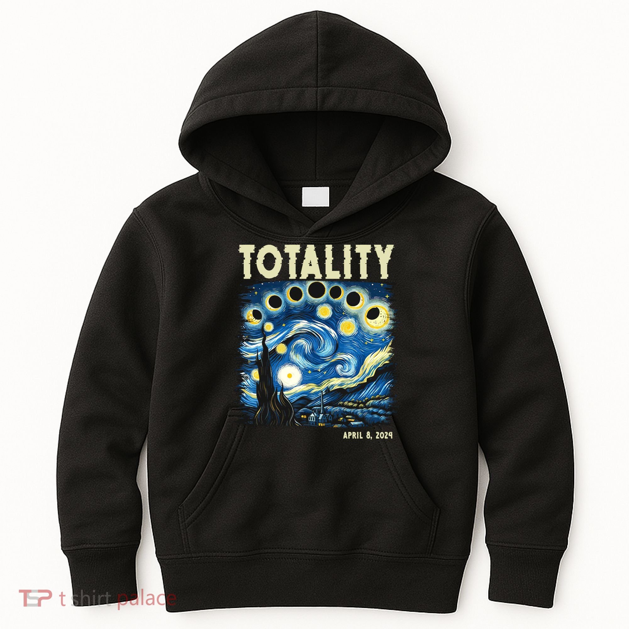 Totality Solar Eclipse 2024 Kids Hoodie