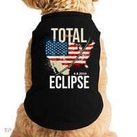 Total Solar Eclipse United States 4.8.2024 Doggie Tank thumb 0