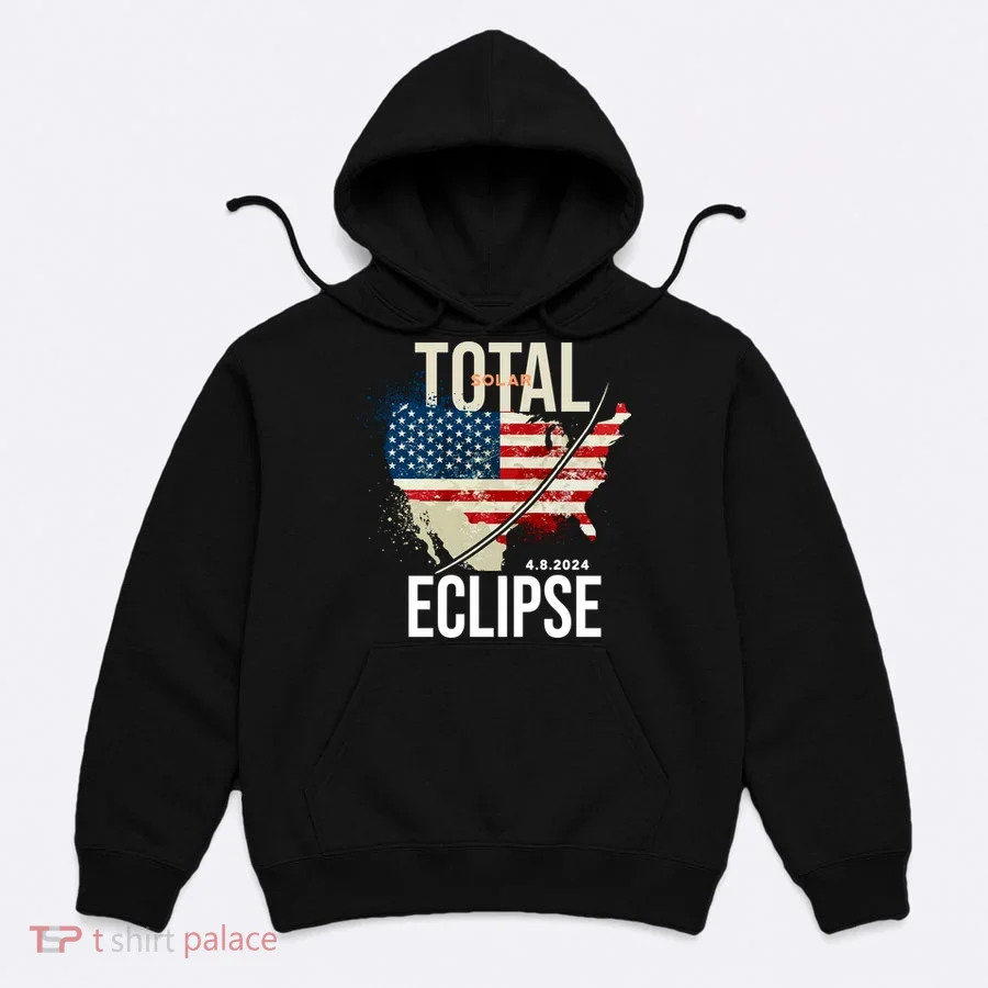 Total Solar Eclipse United States 4.8.2024 Hoodie