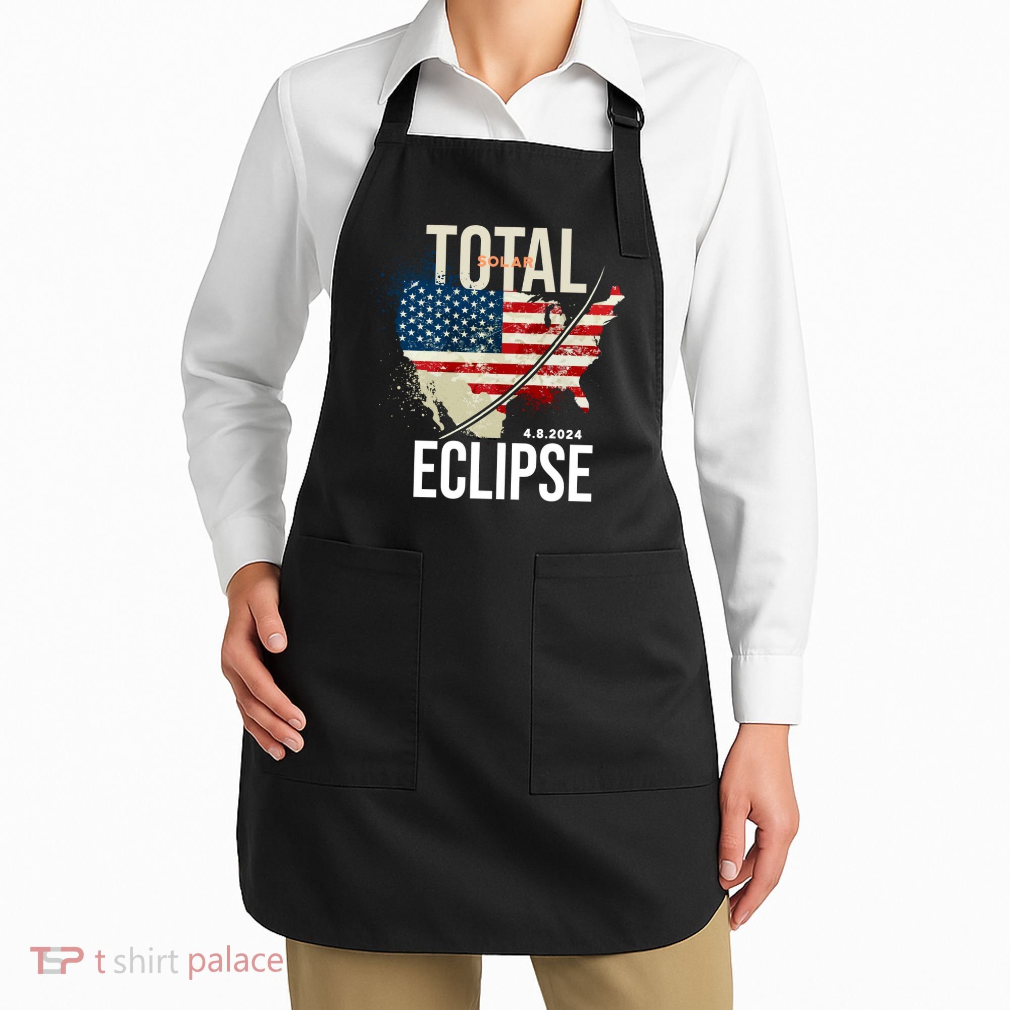 Total Solar Eclipse United States 4.8.2024 Apron