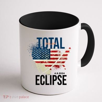 Total Solar Eclipse United States 4.8.2024 Coffee Mug back