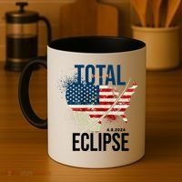 Total Solar Eclipse United States 4.8.2024 Coffee Mug thumb 4