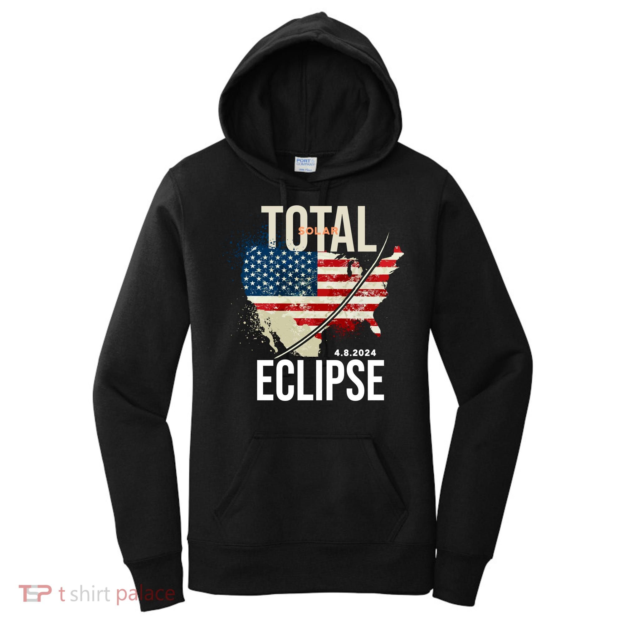 Total Solar Eclipse United States 4.8.2024 Women's Hoodie