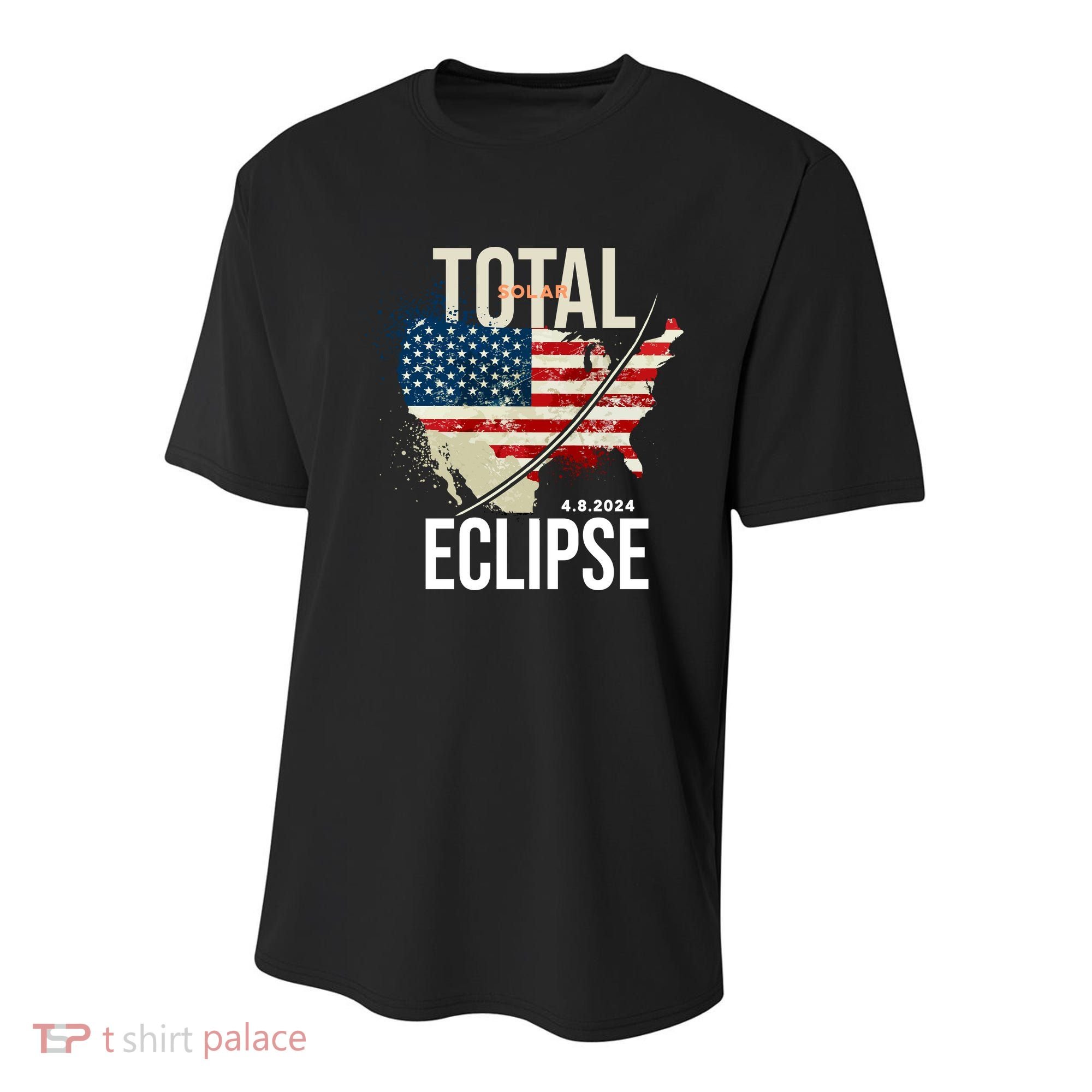 Total Solar Eclipse United States 4.8.2024 Youth Performance Sprint T-Shirt
