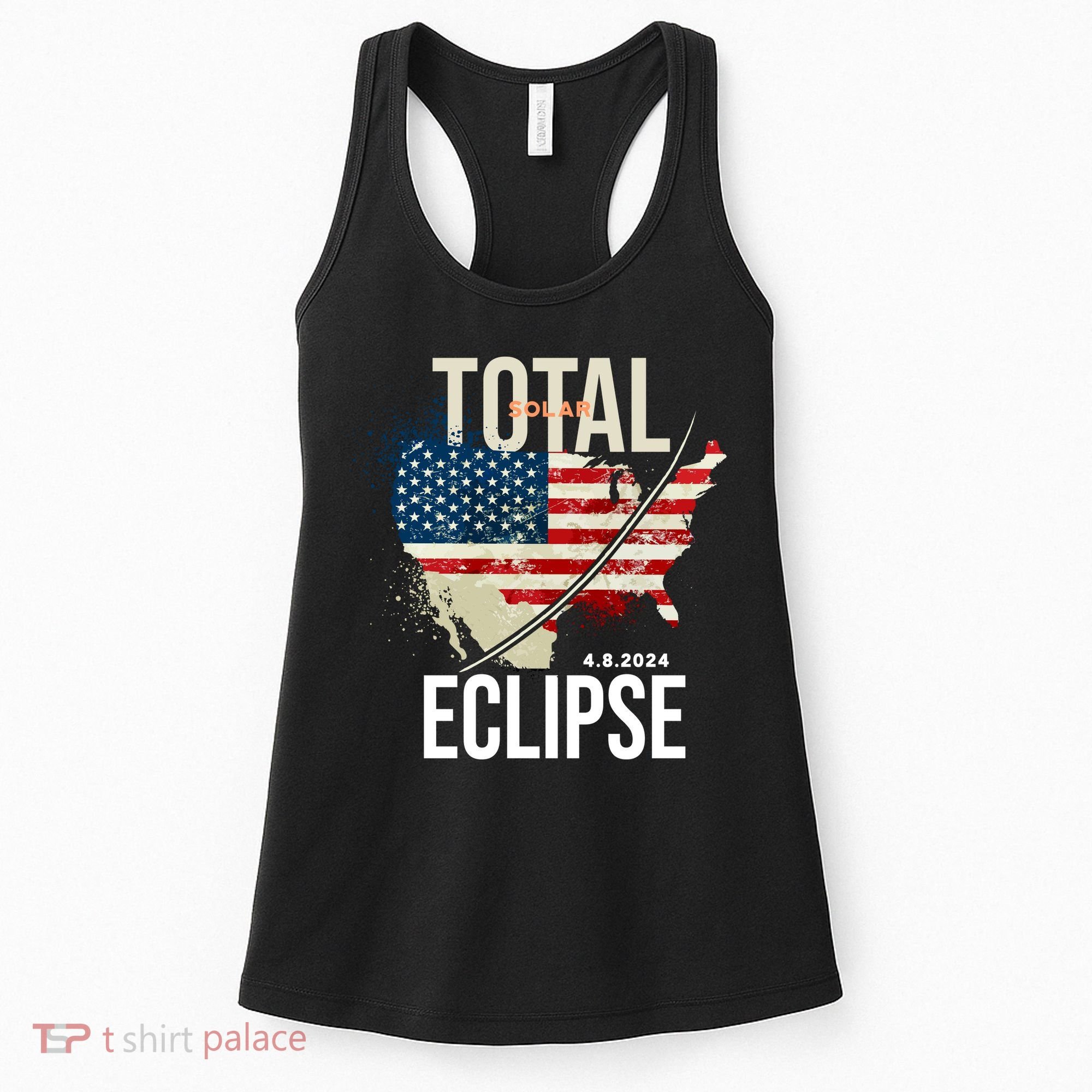 Total Solar Eclipse United States 4.8.2024 Women's Tank Top