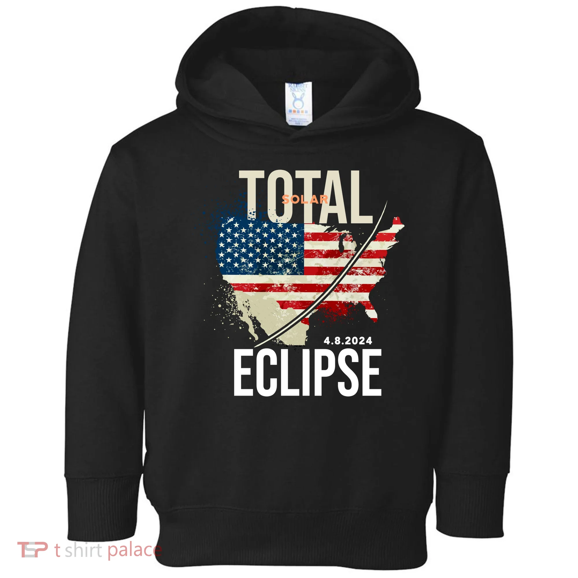 Total Solar Eclipse United States 4.8.2024 Toddler Hoodie