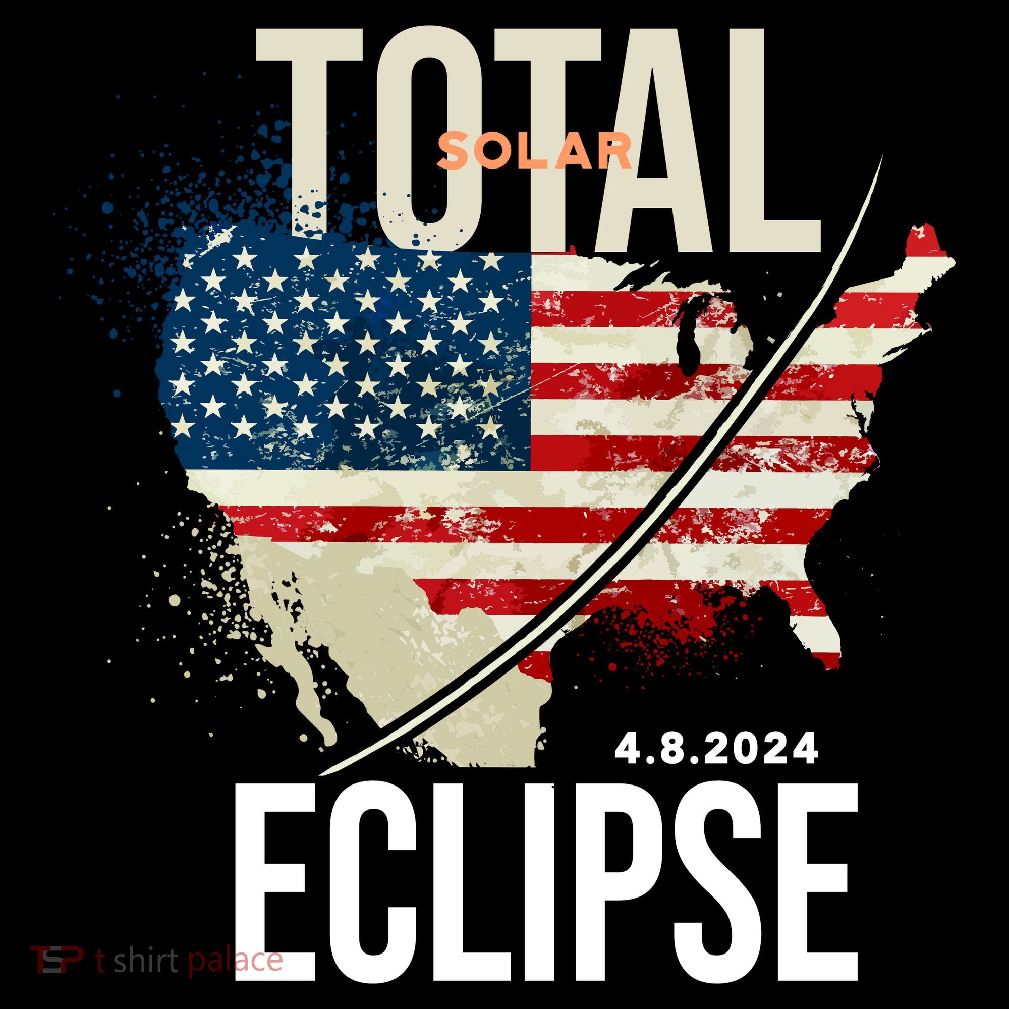 Total Solar Eclipse United States 4.8.2024 Tank Top