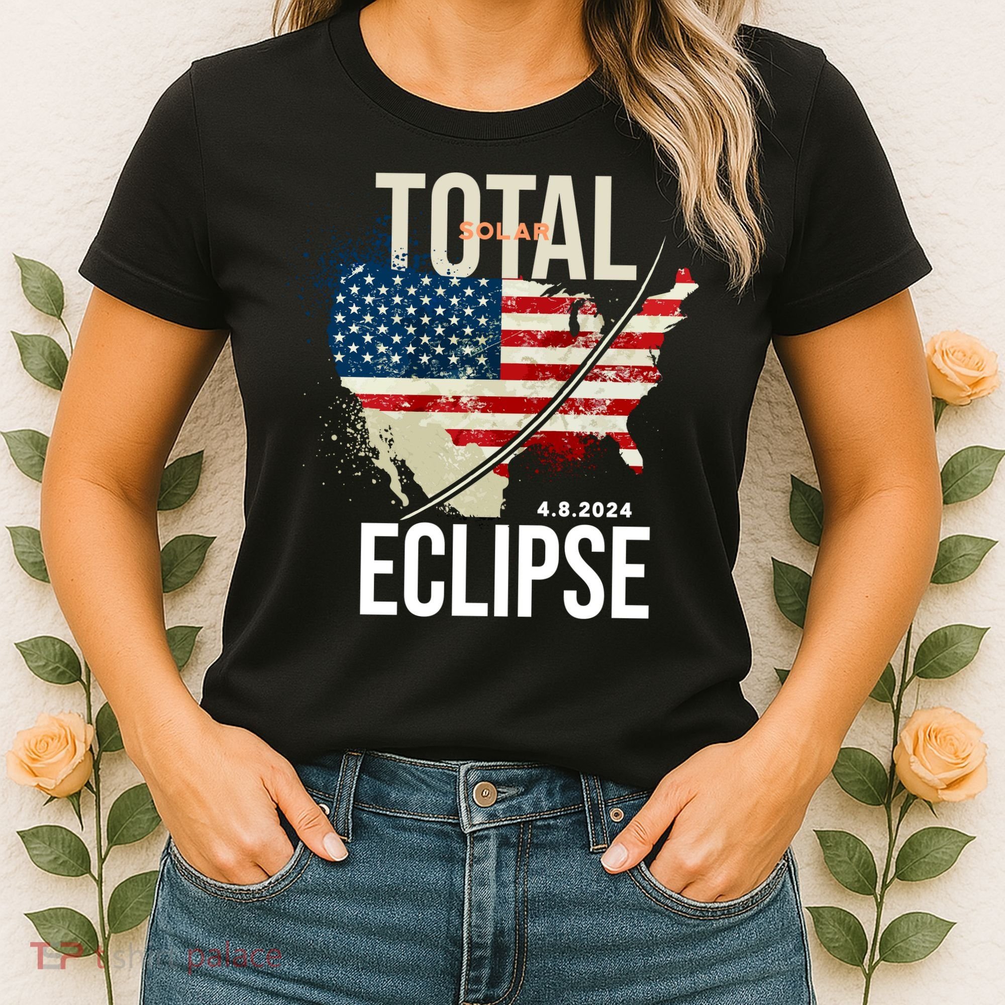 Total Solar Eclipse United States 4.8.2024 Women's T-Shirt
