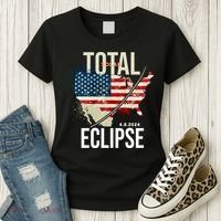 Total Solar Eclipse United States 4.8.2024 Women's T-Shirt thumb 3