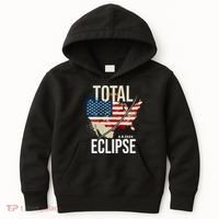 Total Solar Eclipse United States 4.8.2024 Kids Hoodie thumb 0