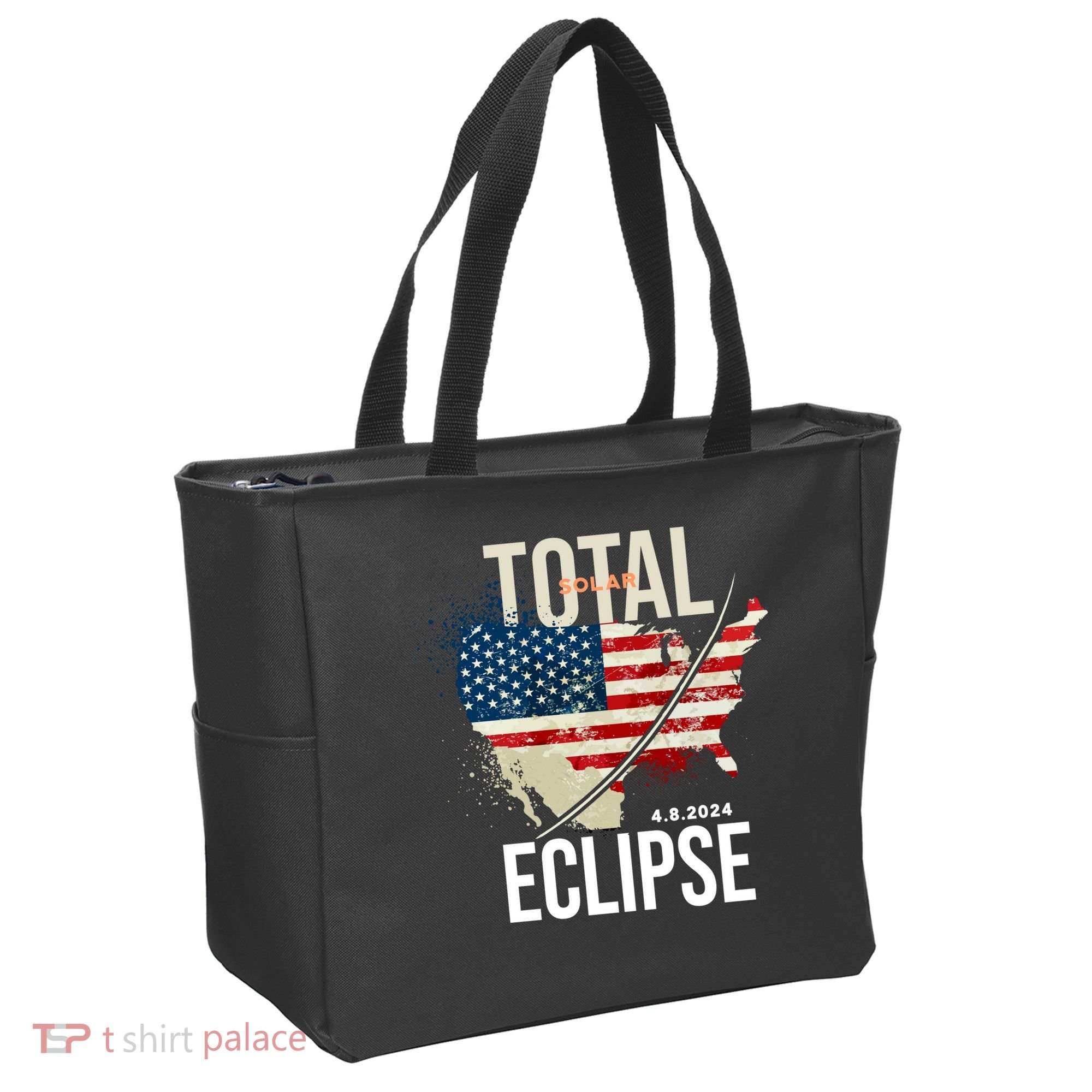 Total Solar Eclipse United States 4.8.2024 Tote Bag