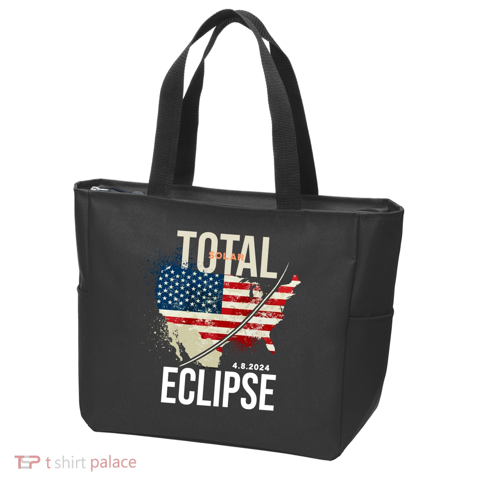 Total Solar Eclipse United States 4.8.2024 Tote Bag