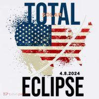 Total Solar Eclipse United States 4.8.2024 Garment-Dyed Sweatshirt thumb 2