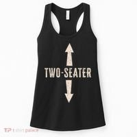 Two Seater Funny Adult Humor Popular Hilarious Quote Women's Tank Top thumb 0